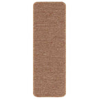 Anti-slip Stair Mats Latex backing 15 pcs Yellow 60 x 25 cm PP