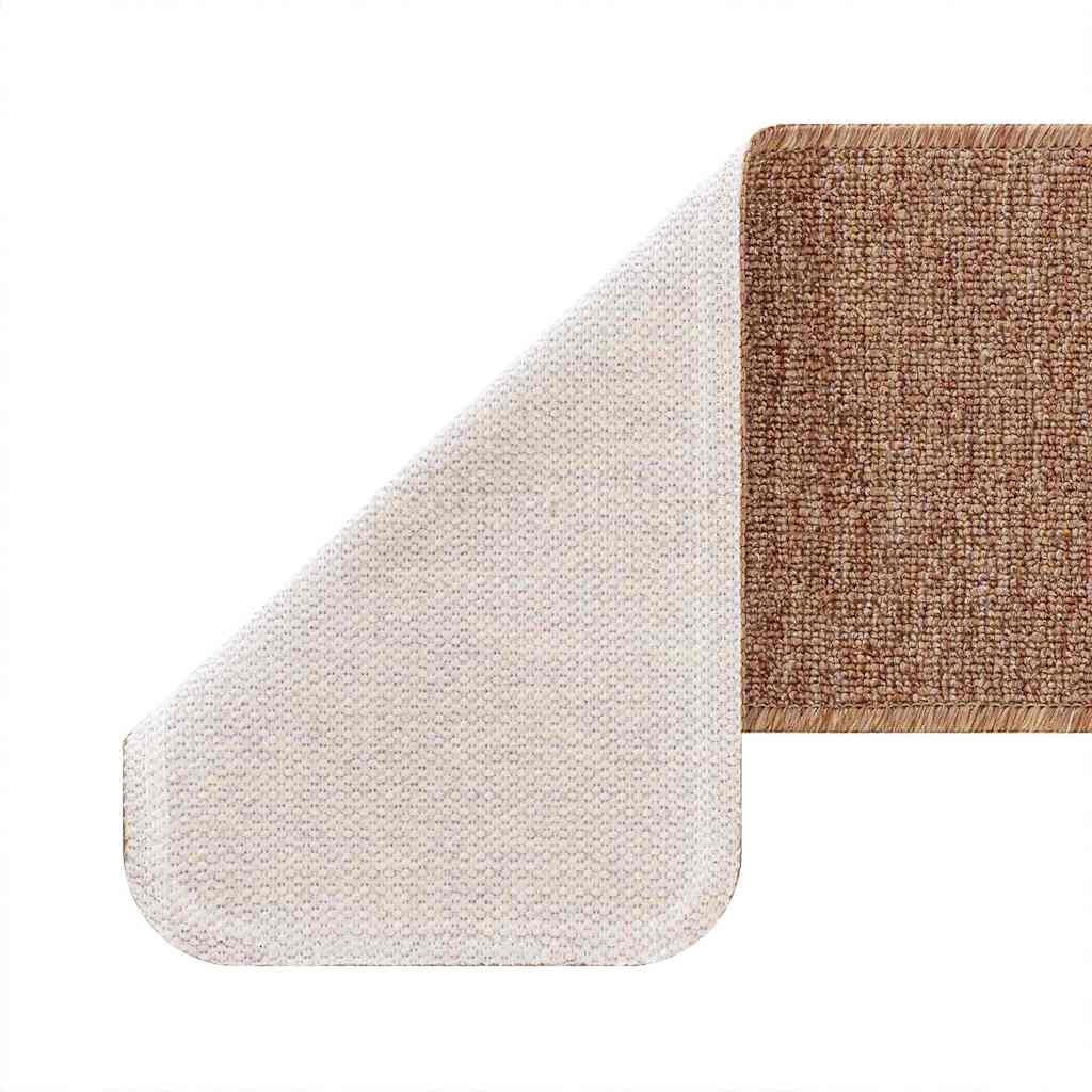 Anti-slip Stair Mats Latex backing 15 pcs Yellow 75 x 20 cm PP