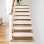 Anti-slip Stair Mats Latex backing 15 pcs Yellow 75 x 20 cm PP