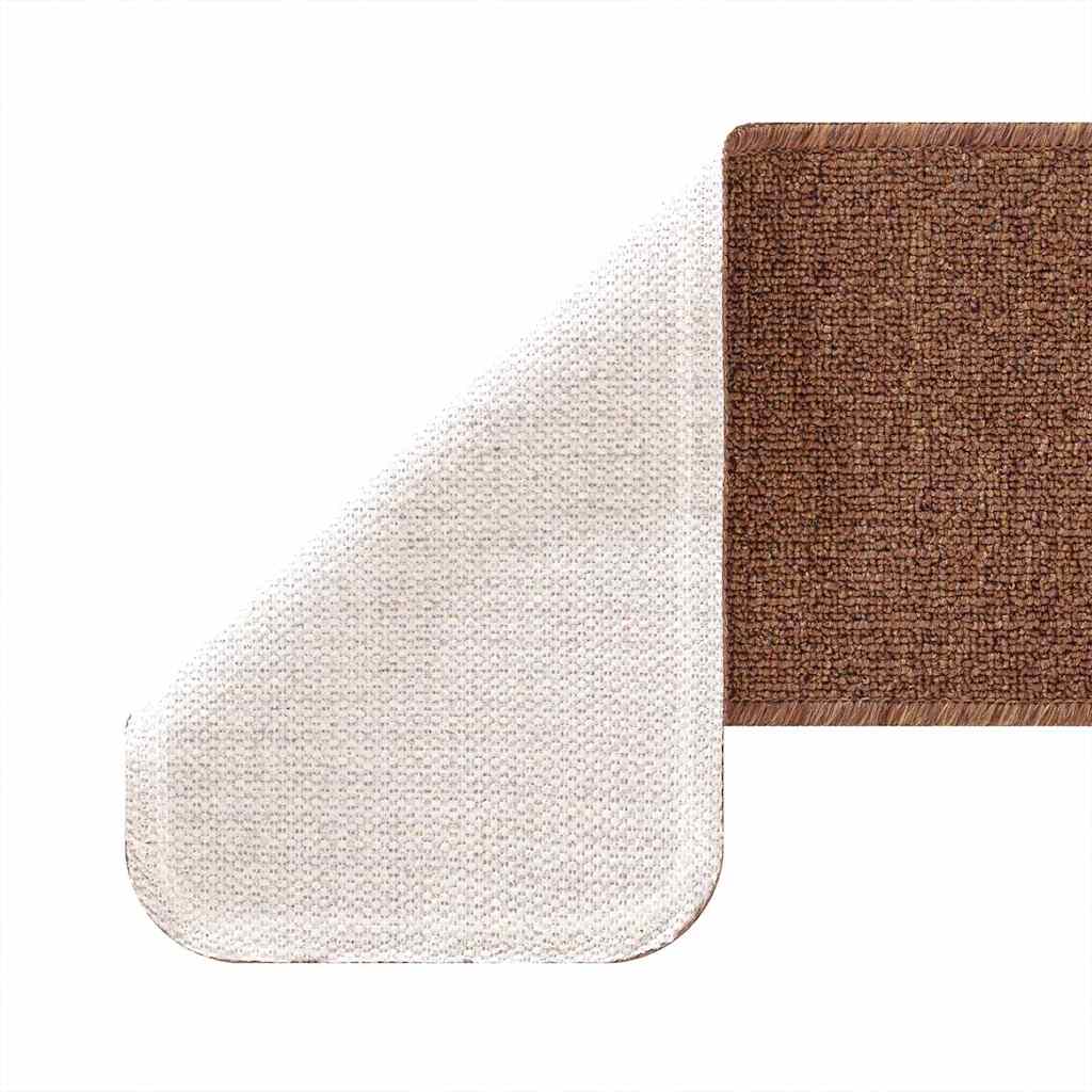 Anti-slip Stair Mats Latex backing 15 pcs Yellow 60 x 25 cm PP