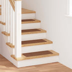 Anti-slip Stair Mats Latex backing 15 pcs Yellow 60 x 25 cm PP