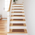 Anti-slip Stair Mats Latex backing 15 pcs Yellow 60 x 25 cm PP