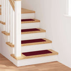 Anti-slip Stair Mats 15 pcs Bordeaux 60 x 25 cm PP