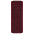 Anti-slip Stair Mats 15 pcs Bordeaux 60 x 25 cm PP