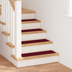 Anti-slip Stair Mats 15 pcs Bordeaux 75 x 20 cm PP