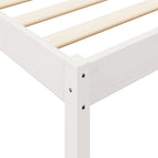Bookcase Bed without Mattress White 150x200 cm Solid Wood Pine
