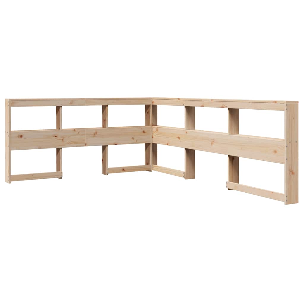 Bookcase Bed without Mattress 140x200 cm Solid Wood Pine