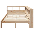 Bookcase Bed without Mattress 120x200 cm Solid Wood Pine