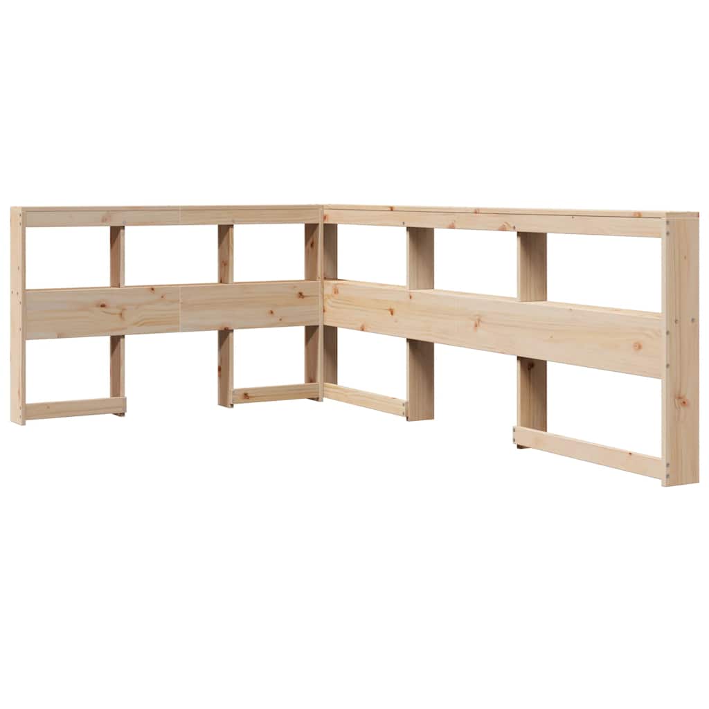 Bookcase Bed without Mattress 120x200 cm Solid Wood Pine