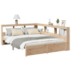 Bookcase Bed without Mattress 160x200 cm Solid Wood Pine
