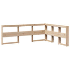 Bookcase Bed without Mattress 160x200 cm Solid Wood Pine