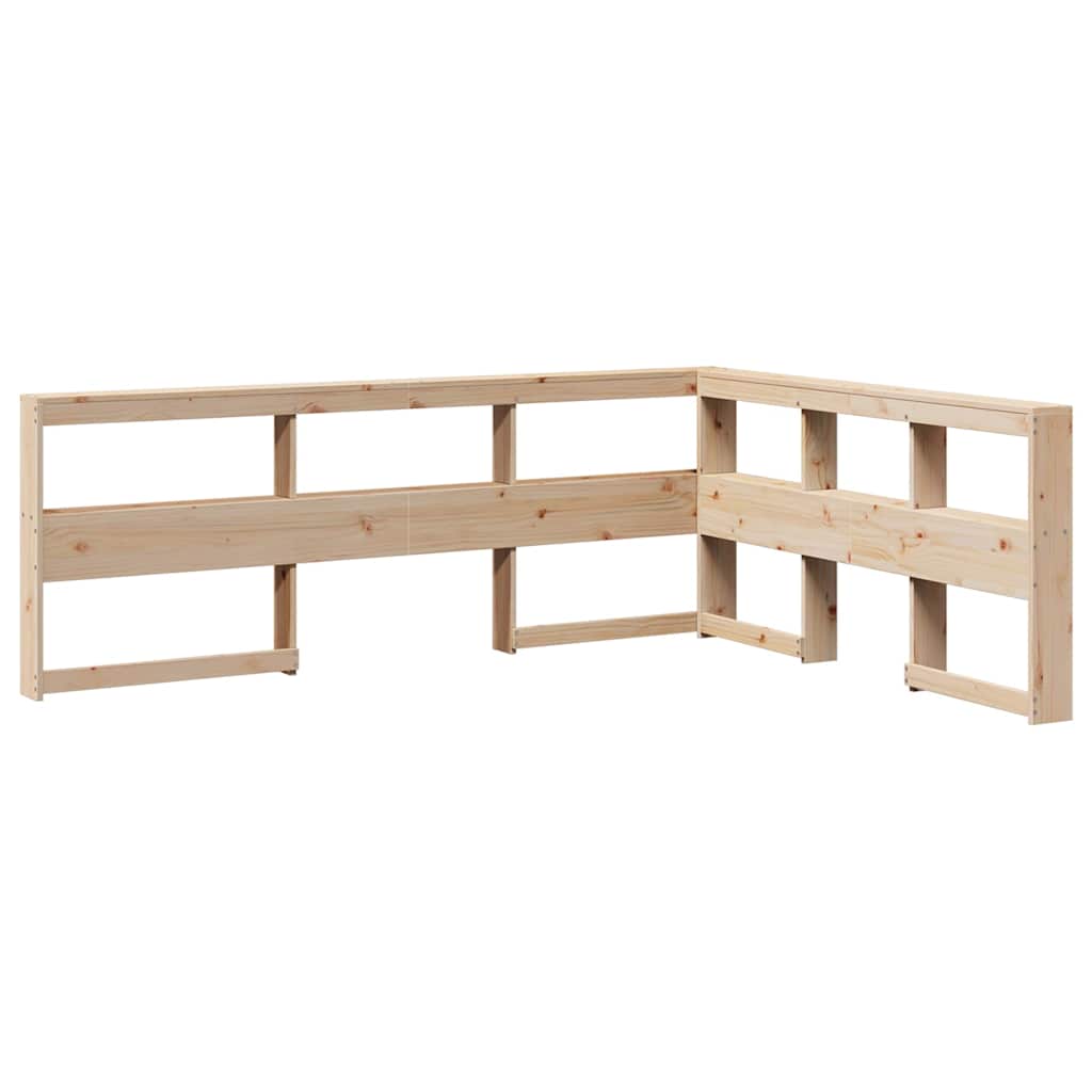 Bookcase Bed without Mattress 160x200 cm Solid Wood Pine