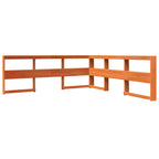 Bookcase Bed without Mattress Wax Brown 180x200 cm Solid Wood Pine