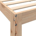 Bookcase Bed without Mattress 140x200 cm Solid Wood Pine
