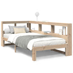 Bookcase Bed without Mattress 90x190 cm Single Solid Wood Pine