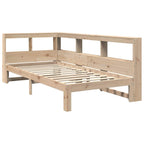 Bookcase Bed without Mattress 90x190 cm Single Solid Wood Pine