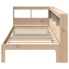 Bookcase Bed without Mattress 90x190 cm Single Solid Wood Pine