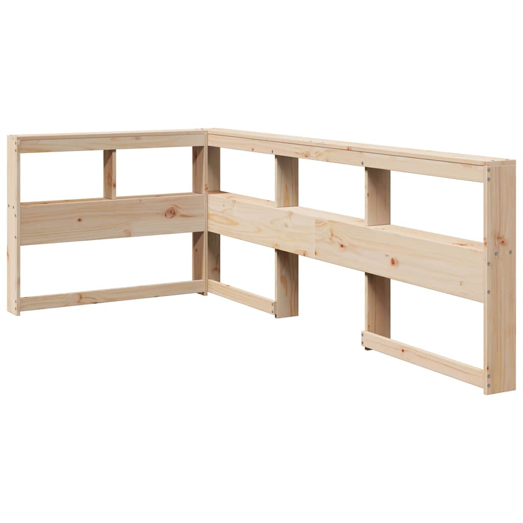 Bookcase Bed without Mattress 90x190 cm Single Solid Wood Pine