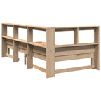 Bookcase Bed without Mattress 90x190 cm Single Solid Wood Pine