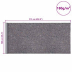 Non-slip Painter Fleeces 2 pcs 5 m 180 g/m² Grey