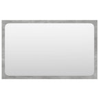 4 Piece Bathroom Furniture Set Concrete Grey Engineered Wood