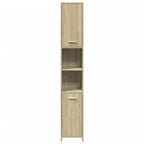 4 Piece Bathroom Furniture Set Sonoma Oak Engineered Wood