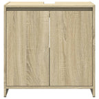 3 Piece Bathroom Furniture Set Sonoma Oak Engineered Wood