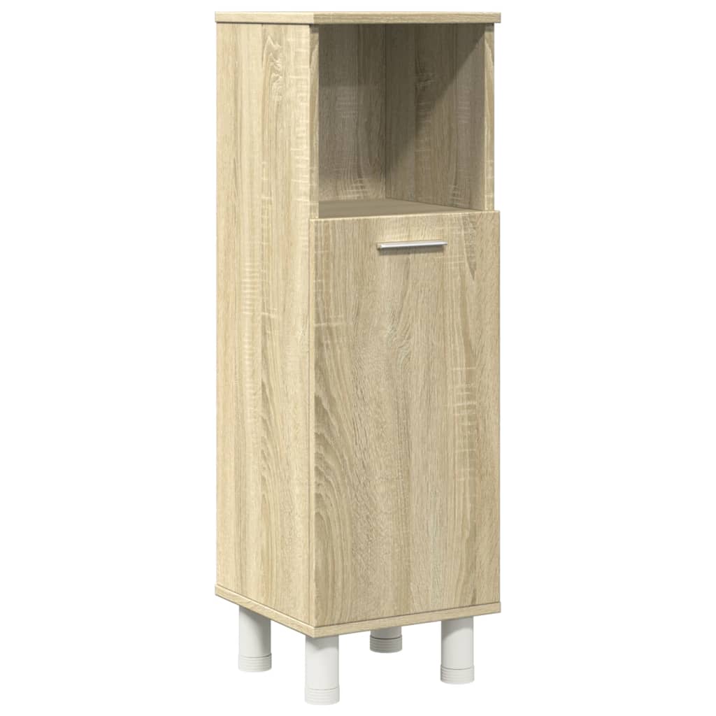 3 Piece Bathroom Furniture set Sonoma Oak Engineered Wood