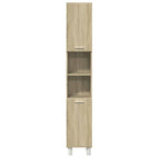 3 Piece Bathroom Furniture set Sonoma Oak Engineered Wood