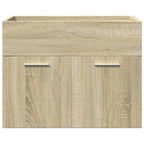 3 Piece Bathroom Furniture Set Sonoma Oak Engineered Wood
