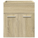 4 Piece Bathroom Furniture Set Sonoma Oak Engineered Wood