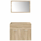 4 Piece Bathroom Furniture Set Sonoma Oak Engineered Wood