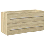 2 Piece Bathroom Furniture Set Sonoma Oak Engineered Wood