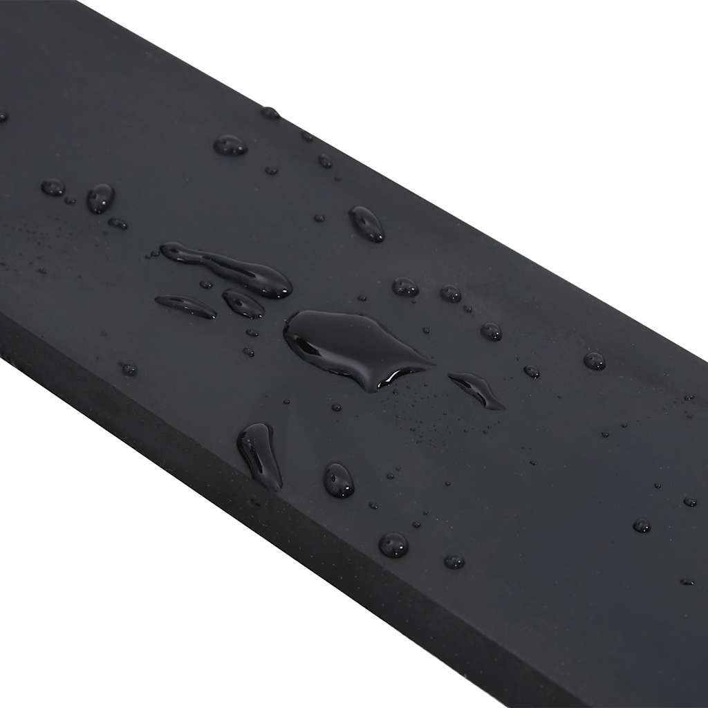 Rubber Edge for Snow Plow Black 200x10x1 cm