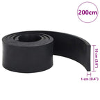 Rubber Edge for Snow Plow Black 200x10x1 cm