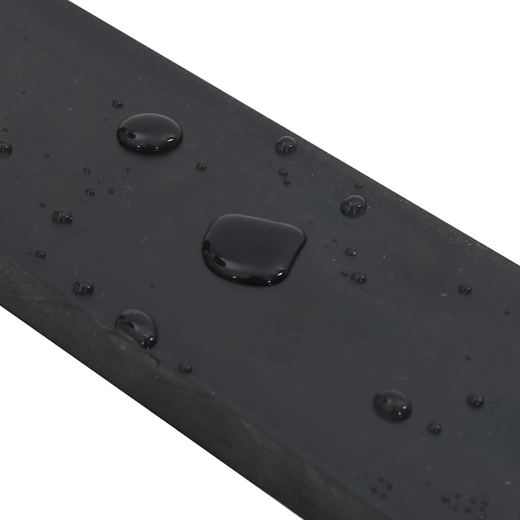 Rubber Edge for Snow Plow Black 200x8x2 cm