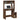 Desk with Shelves Brown Oak 100x45x140 cm Engineered Wood