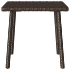 Garden Coffee Table Rectangular Brown 40x40x37 cm Poly Rattan