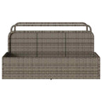 Poolside Float Storage Grey 110x100x57 cm Poly Rattan