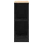 Garage Storage Cabinet Black 30x51x85 cm Solid Wood Pine