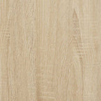 Garage Storage Cabinet Sonoma Oak 30x51x85 cm Solid Wood Pine