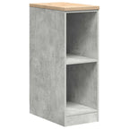 Garage Storage Cabinet Concrete Grey 30x51x85 cm Solid Wood Pine