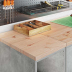 Garage Storage Cabinet Concrete Grey 30x51x85 cm Solid Wood Pine