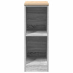 Garage Storage Cabinet Grey Sonoma 30x51x85 cm Solid Wood Pine