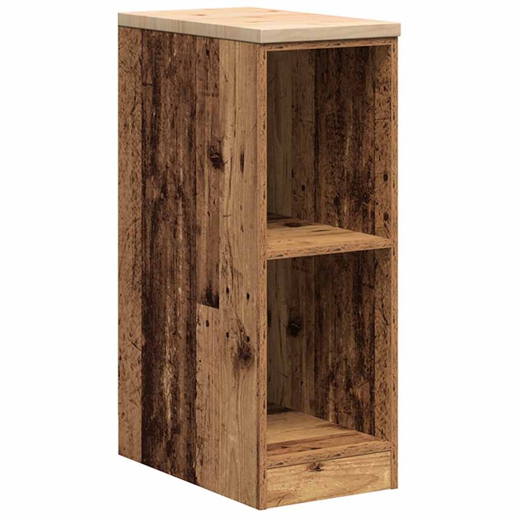 Garage Storage Cabinet Old Wood 30x51x85 cm Solid Wood Pine