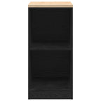 Garage Storage Cabinet Black 40x51x85 cm Solid Wood Pine