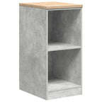 Garage Storage Cabinet Concrete Grey 40x51x85 cm Solid Wood Pine