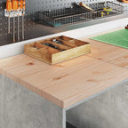 Garage Storage Cabinet Concrete Grey 40x51x85 cm Solid Wood Pine