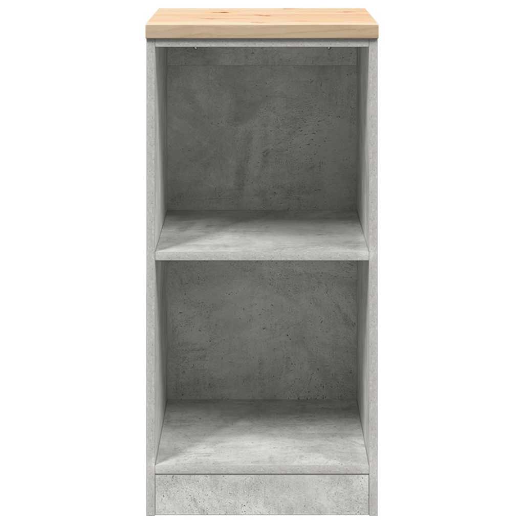 Garage Storage Cabinet Concrete Grey 40x51x85 cm Solid Wood Pine