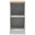 Garage Storage Cabinet Concrete Grey 40x51x85 cm Solid Wood Pine